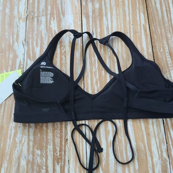 Nwt All In Motion black bikini swim top S - Picture 2 of 4